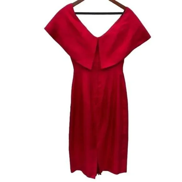 Vintage 1950's Mr. Blackwell Red Dress Size 4